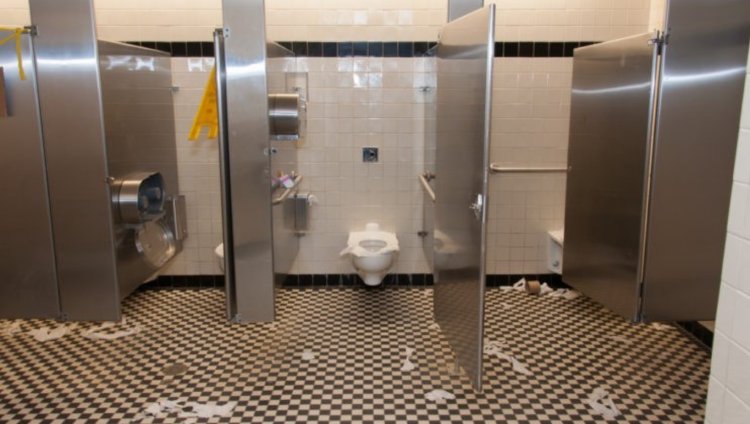 Public Toilet Floor