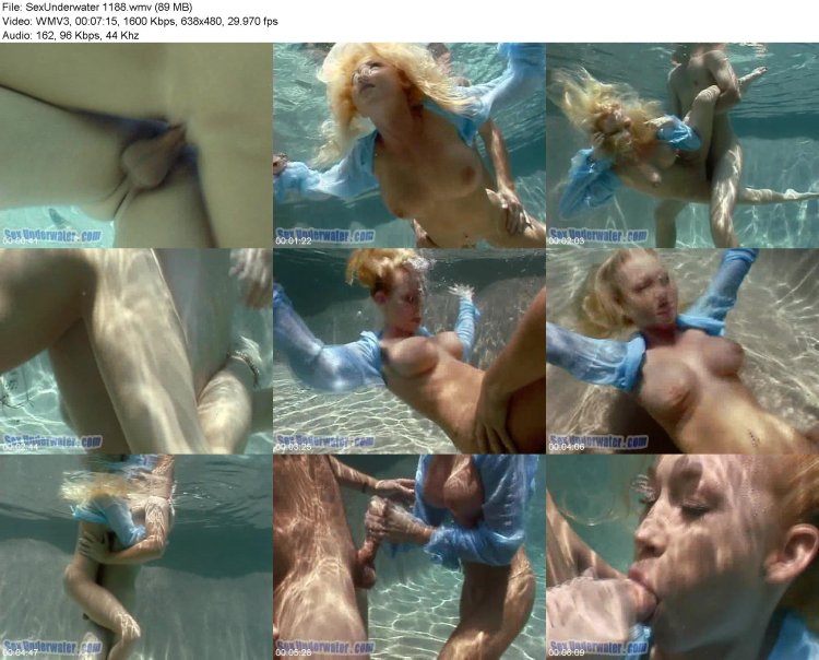 Naked mermaids under water