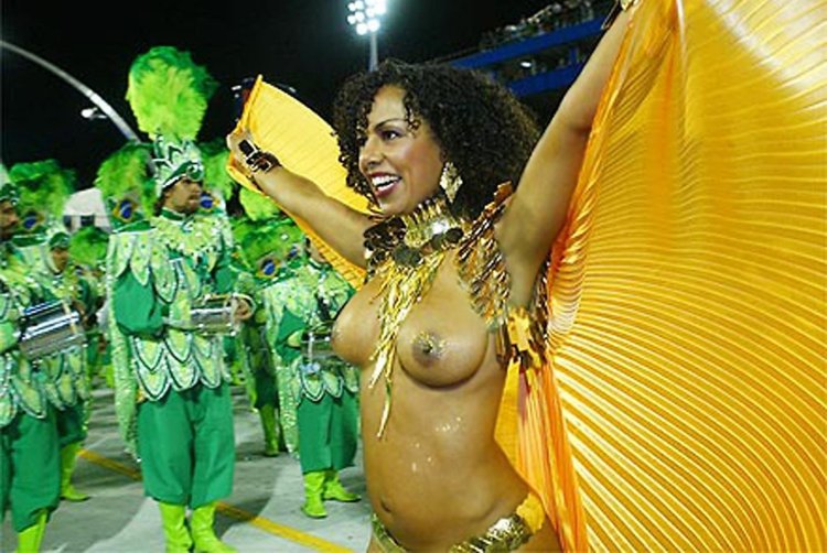 Brazilian carnival without panties