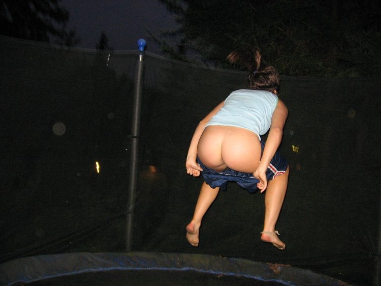 Naked butt of drunk women