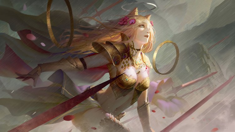 Wallpaper of the girl's fantasy