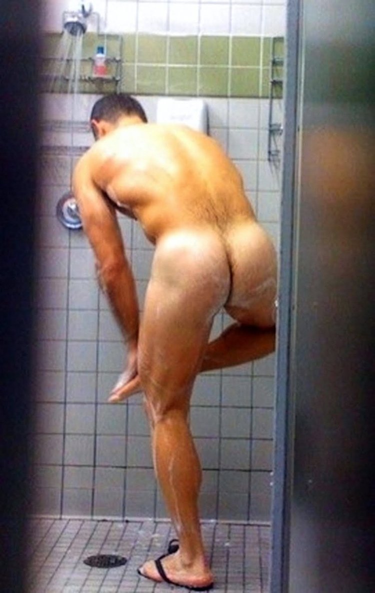 Naked guys in the locker room