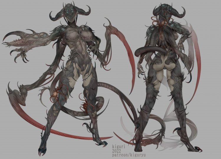 Monster-Girl Infernal Art
