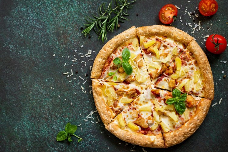 Pizza rear background