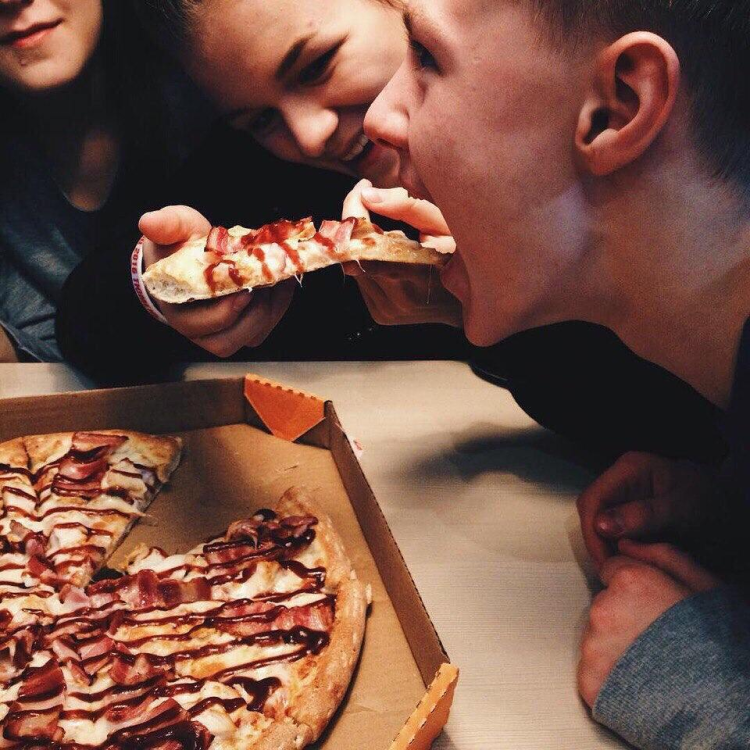 Pizza at night