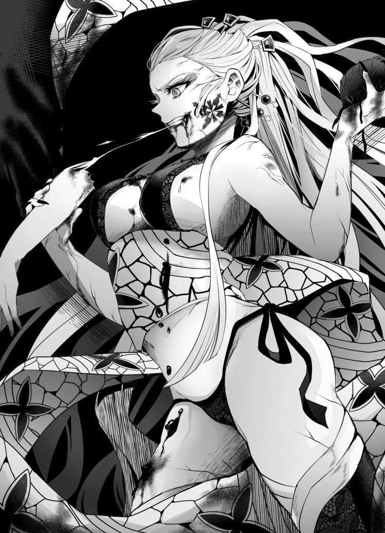 Blade cutting down demons Yaiba