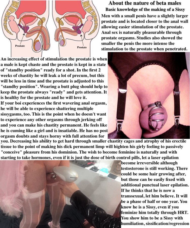 Feminization and male fidelity belt