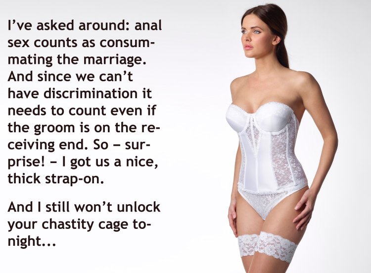 Feminization and male fidelity belt