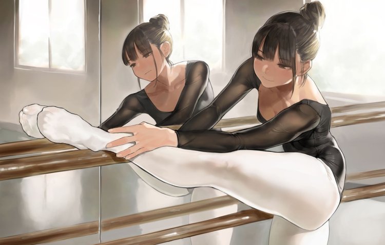 Anime girl ballerina