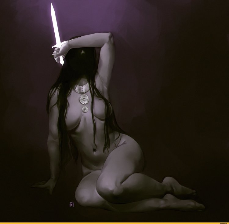 Gloomy photo shoots naked