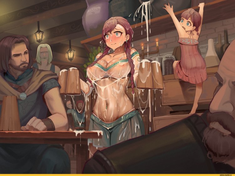 Anime Girl in Tavern