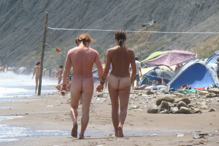 Erection on the beach in Koktebel