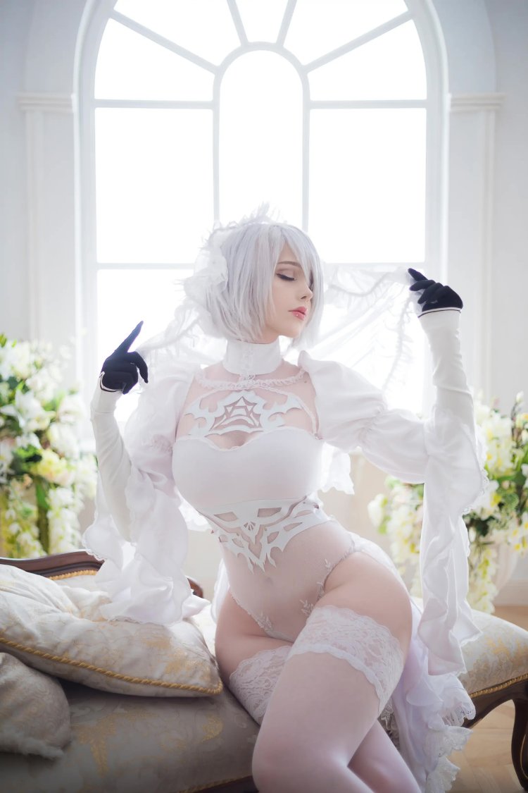 Cosplay Nier Automata 2b bride