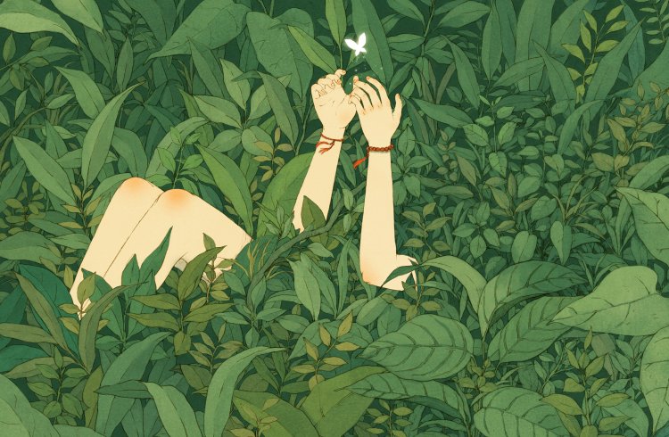 Green tea anime aesthetics