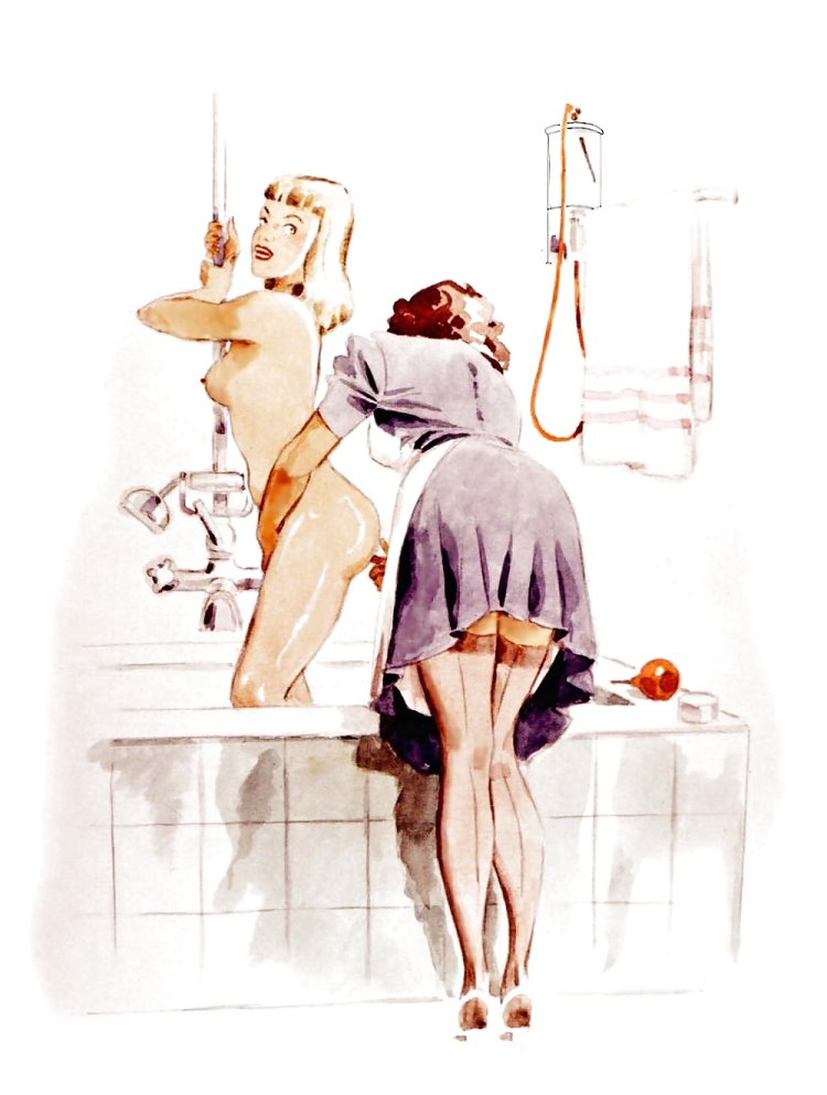 Drawings erotic retro enema
