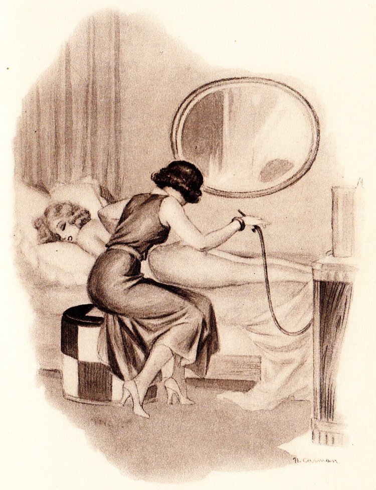 Vintage erotic enema