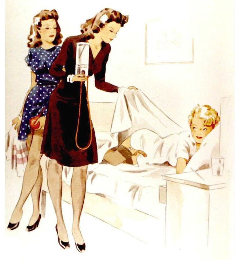 Illustrations of lesbian retro