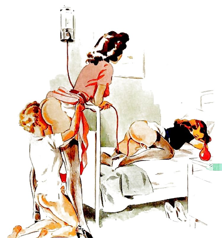 Erotic pictures of the enema