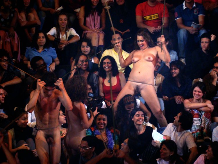Naked Performance on stage