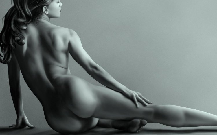 Beautiful naked female body