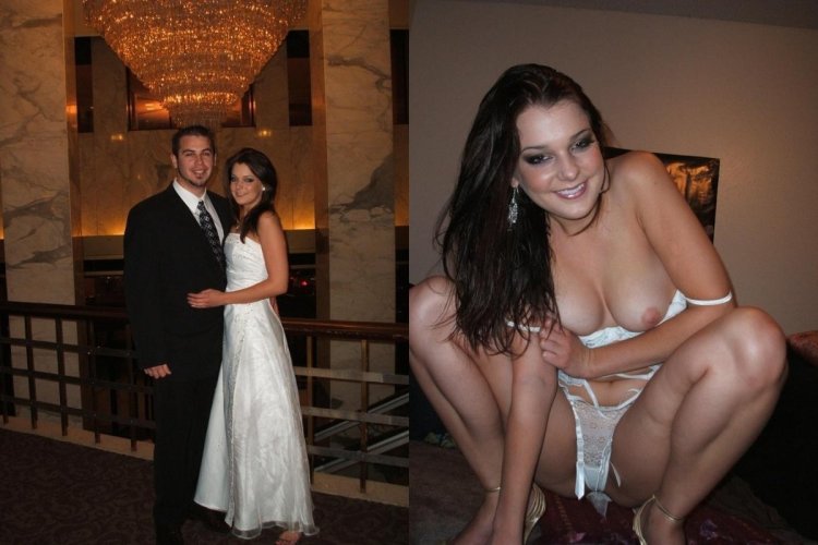 AMATEUR PHOTS OF THE BRIDE AFTER THE WEDDING NACED