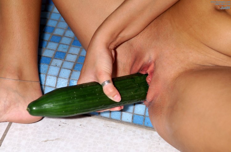 Masturbation ass cucumber
