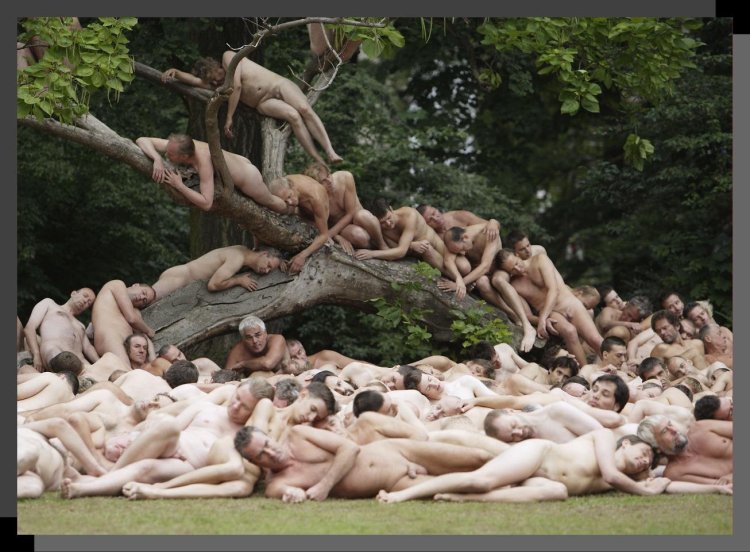 Woman undressed in the forest
