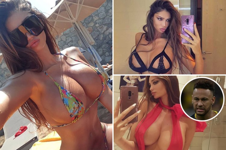Bruna Markezini and Neymar