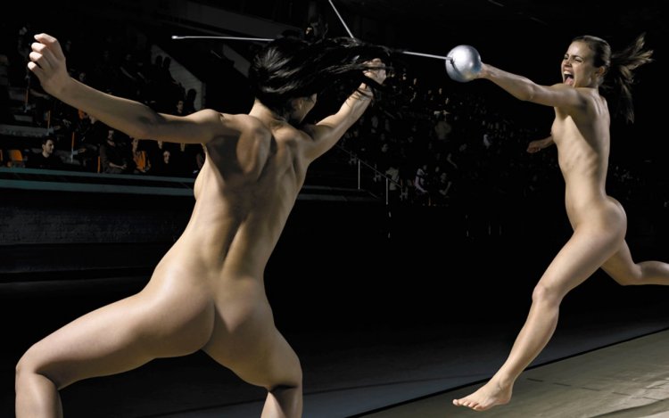 Naked fencers