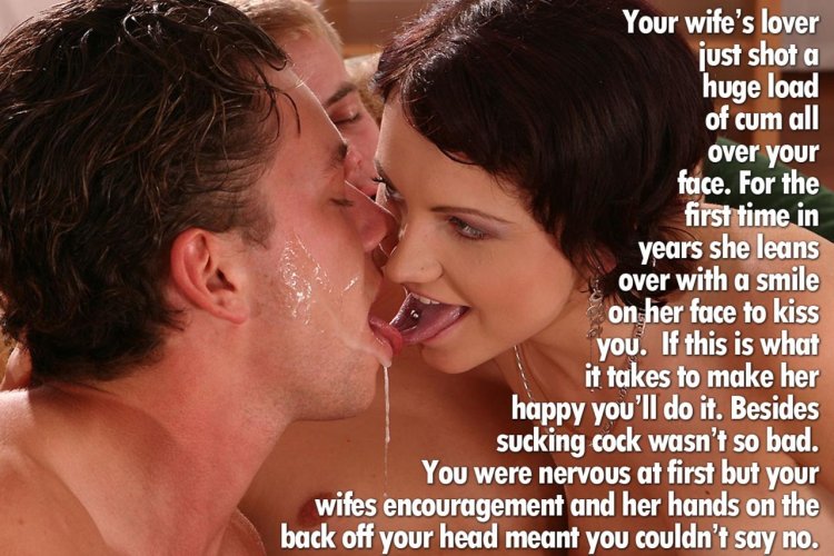 Kiss after blowjob cumshot