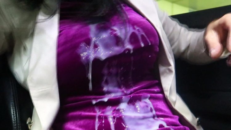 Blowjob in stockings and dress