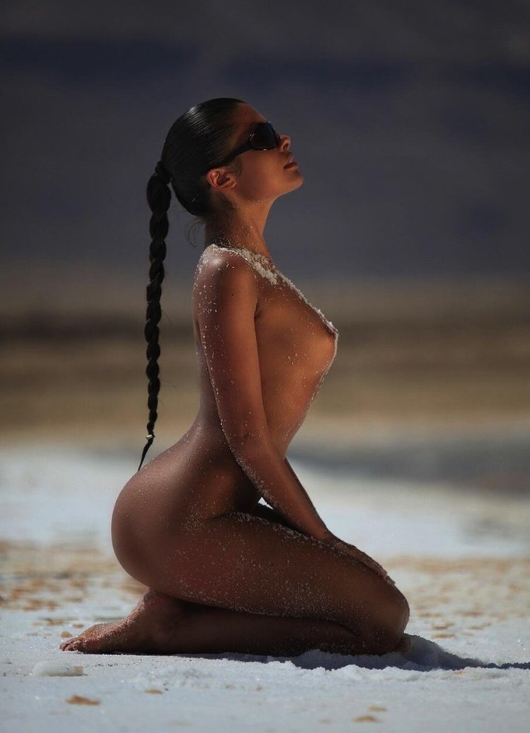 Beautiful nudists on the beach