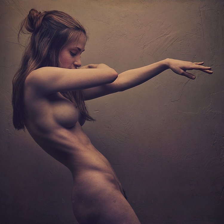 Sports female body nude