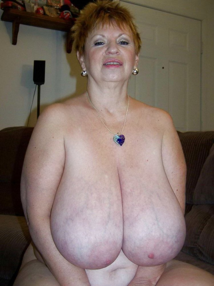 Private elderly with big tits