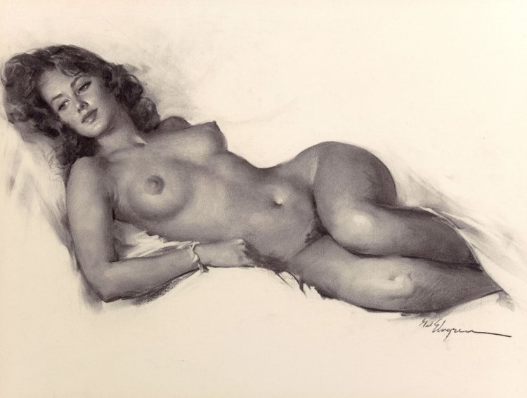 Erotic drawings with a pencil