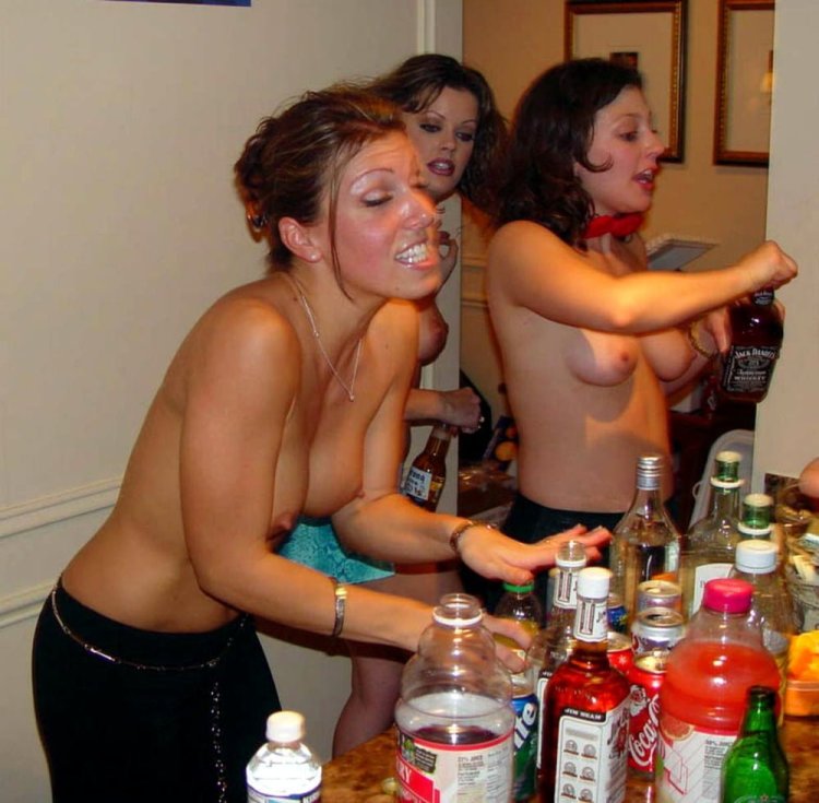 Funny drunken naked girls