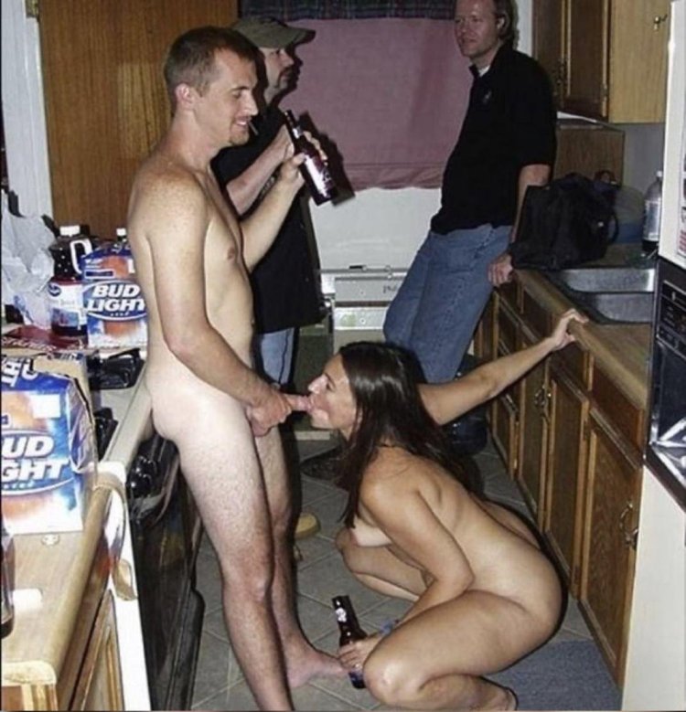 Naked wife in the boy