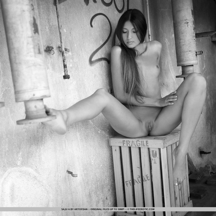 Girl in the bathroom erotic