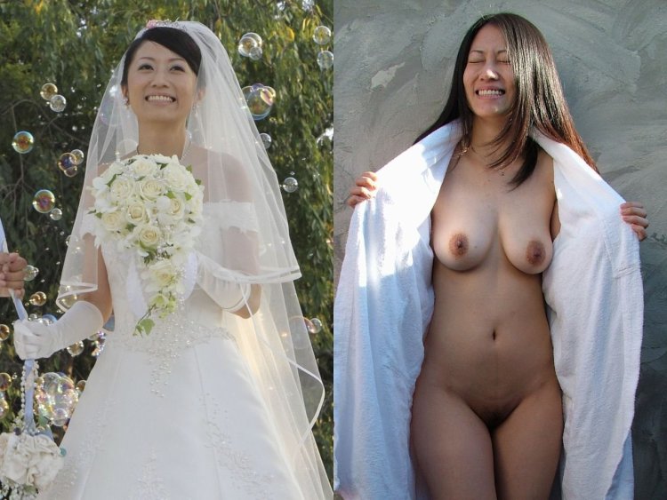 Naked brides at the wedding private