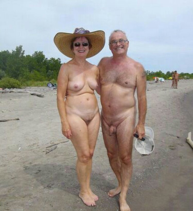 Mature nudists with men