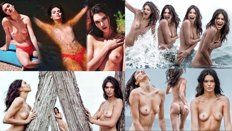 Kendall Jenner peeping tits