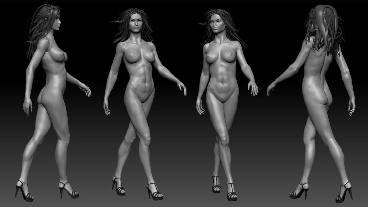 Modeling the female body 3D