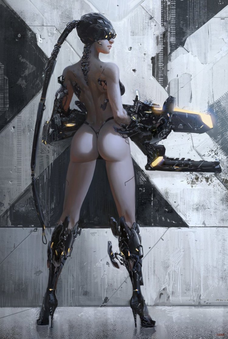 Naked women Cyberpan