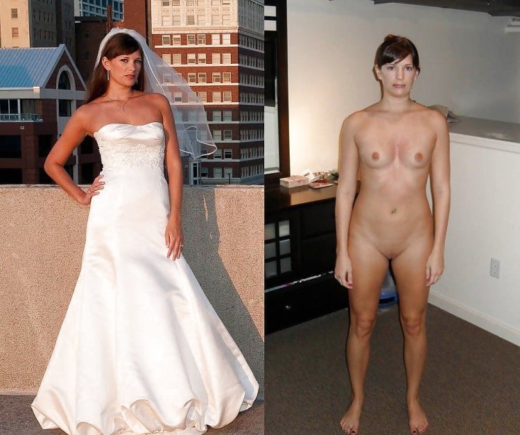 Brides dressed and undressed