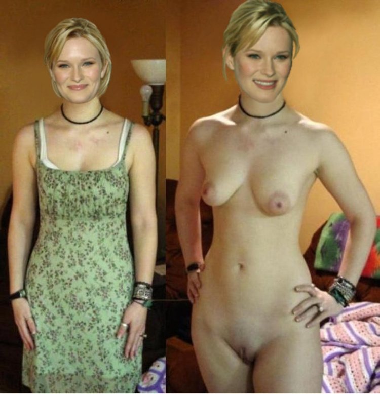 Girls in clothes and without saznno