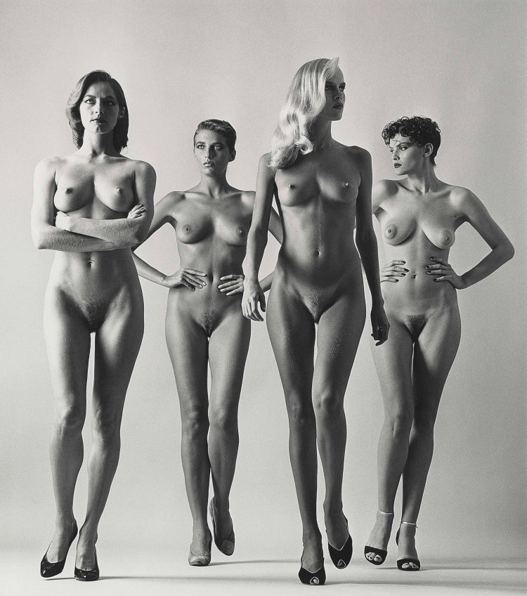 Helmut Newton, they go nude