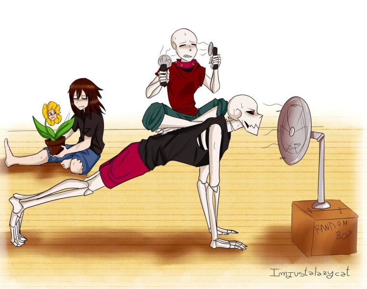 Swapfell Papyrus and Frisk 18