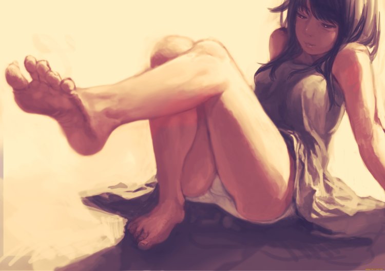 Women's legs of anime