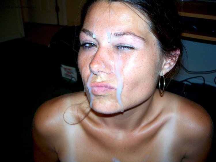 The girl was finished on her face homemade