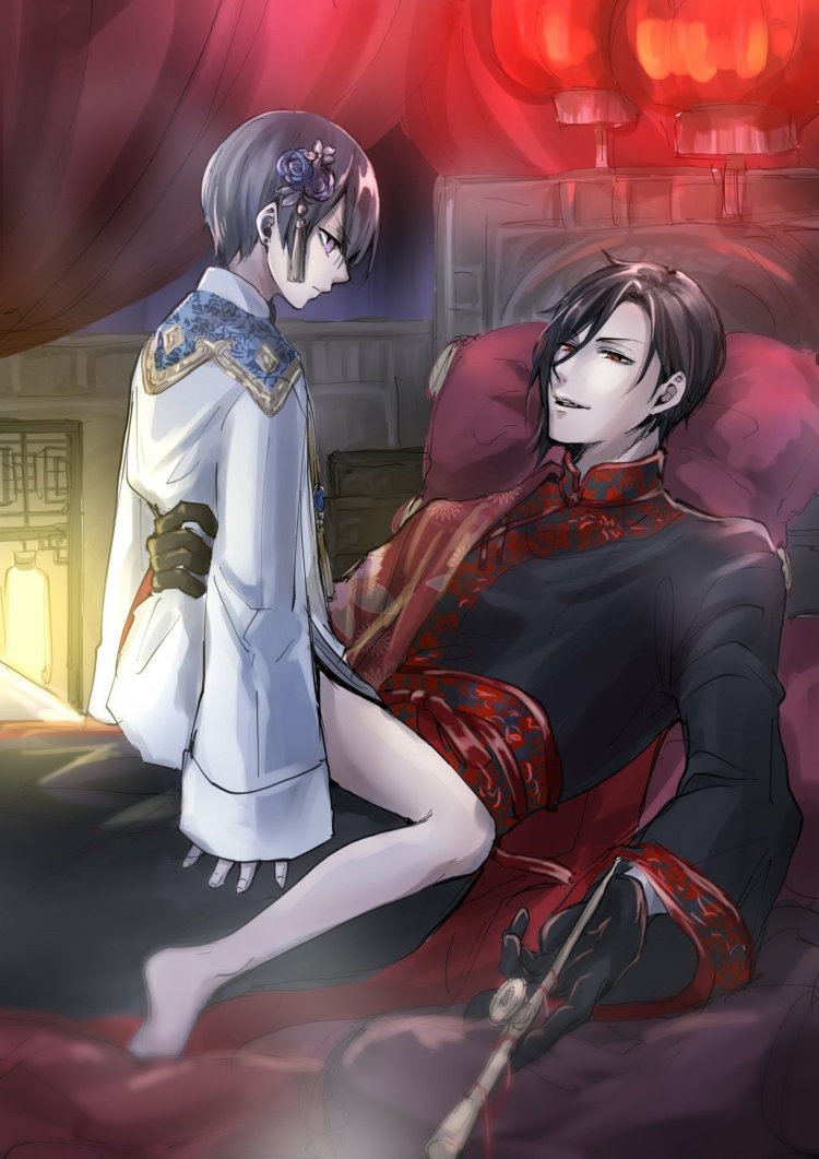 Dark butler Sebastian and Ciel 18